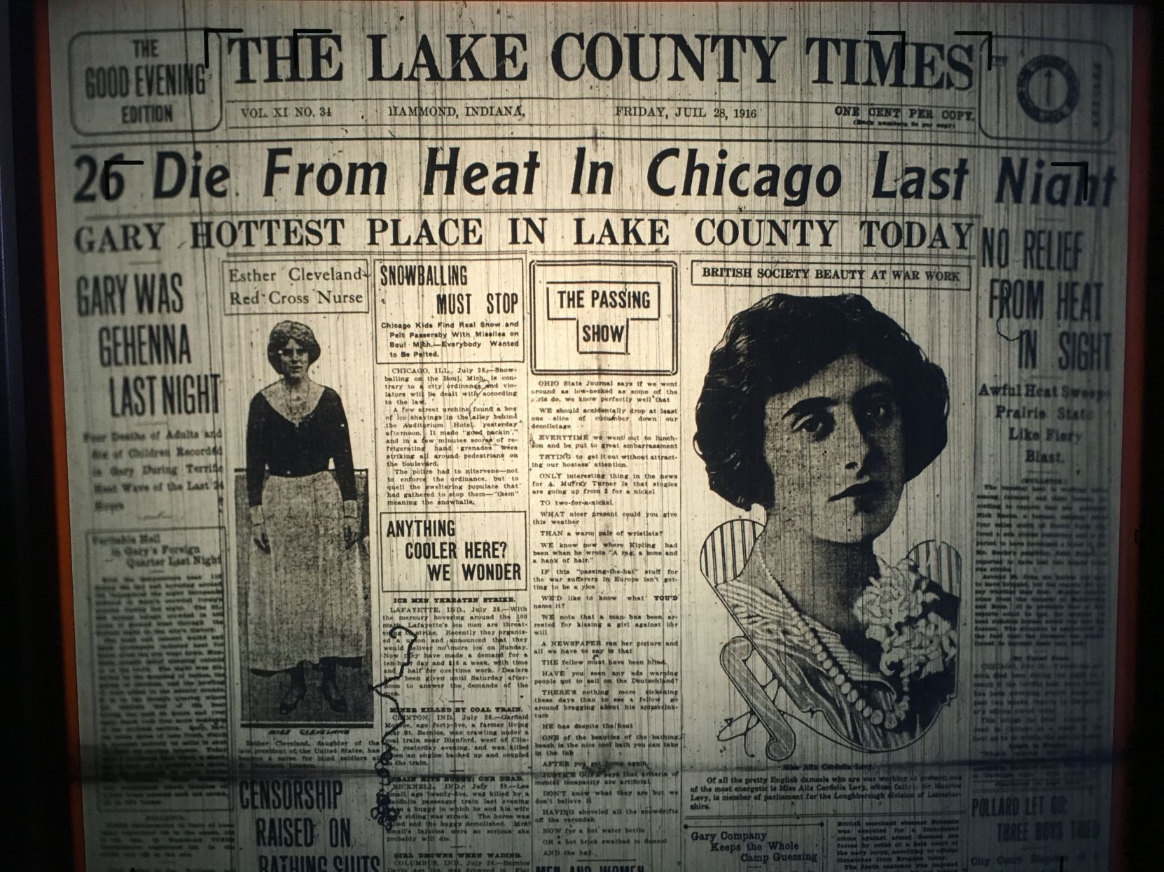 1916 heat wave.